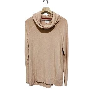Lou & Grey Pale Pink Turtle Neck Oversized Sweater Size S